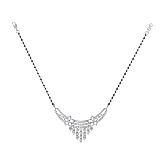 925 sterling silver rhodium plated mangalsutra