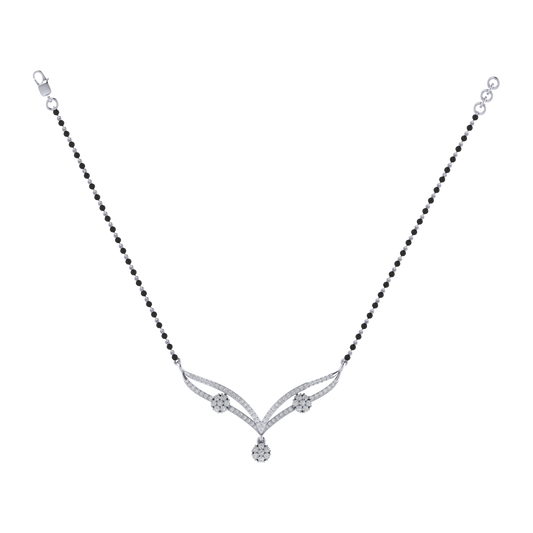 925 sterling silver rhodium plated mangalsutra