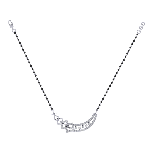 925 sterling silver rhodium plated mangalsutra