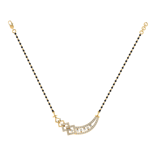 925 sterling silver yellow gold plated mangalsutra