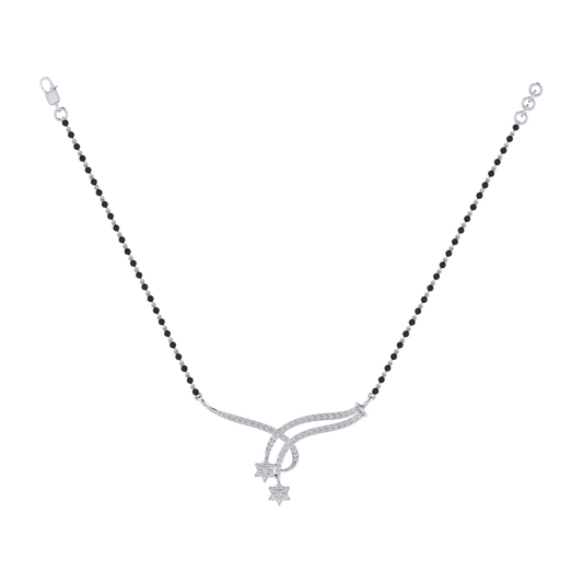 925 sterling silver rhodium plated mangalsutra