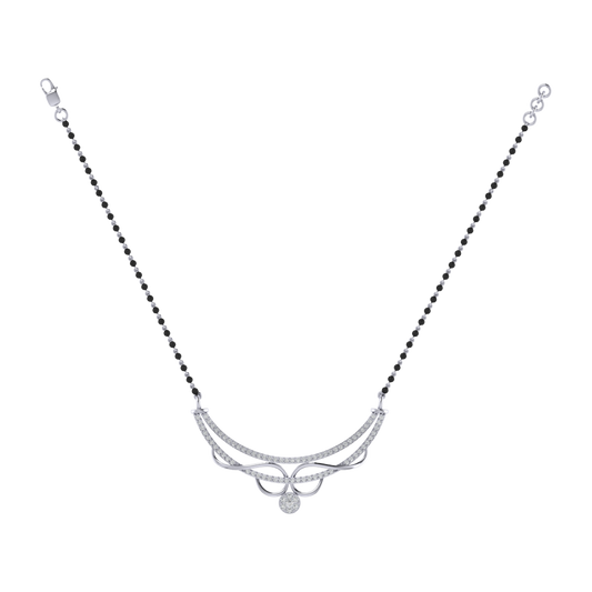 925 sterling silver rhodium plated mangalsutra