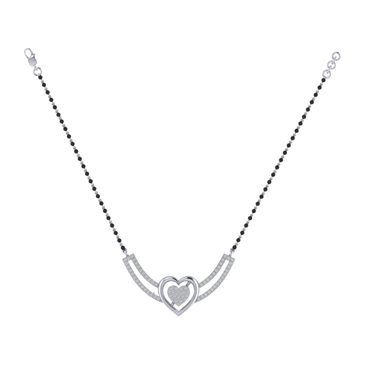 925 sterling silver rhodium plated mangalsutra