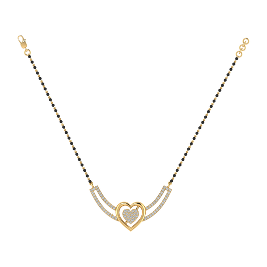 925 sterling silver yellow gold plated mangalsutra