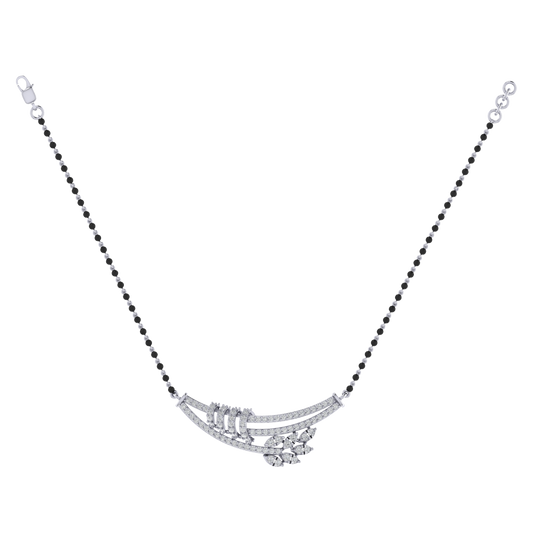 925 sterling silver rhodium plated mangalsutra