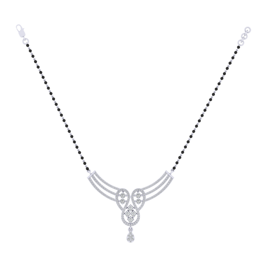 925 sterling silver rhodium plated mangalsutra