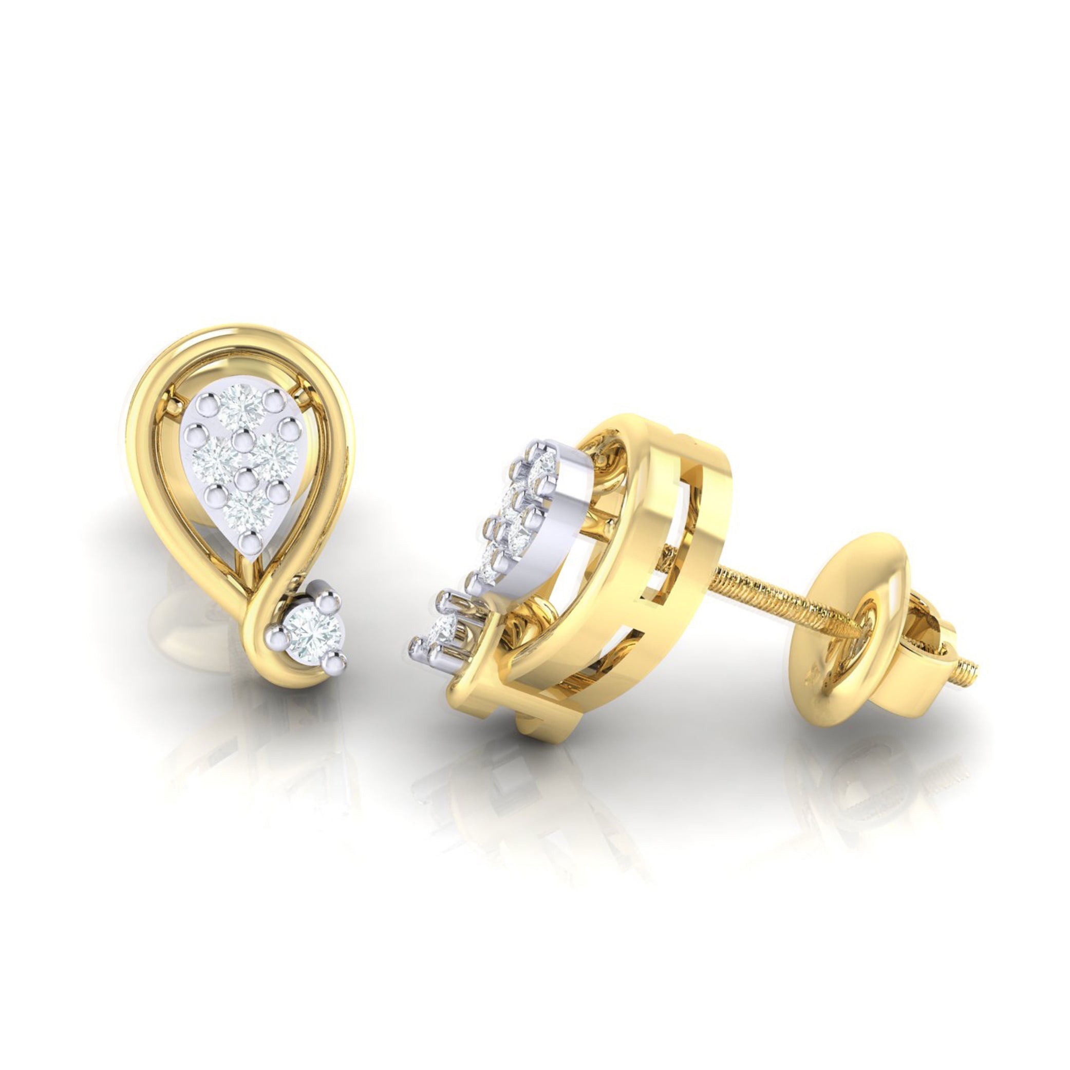 Buy gold earrings under 10000  Latest design 22k gold earring