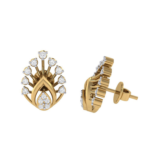 gold_real_diamond_leaf_stud_earring_00832_3