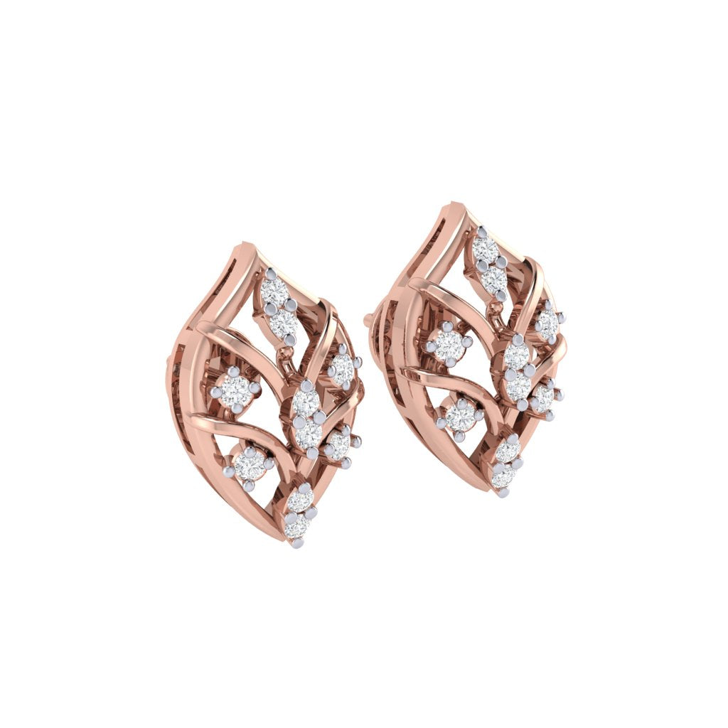 rose_gold_real_diamond_leaf_stud_earring_00832_2