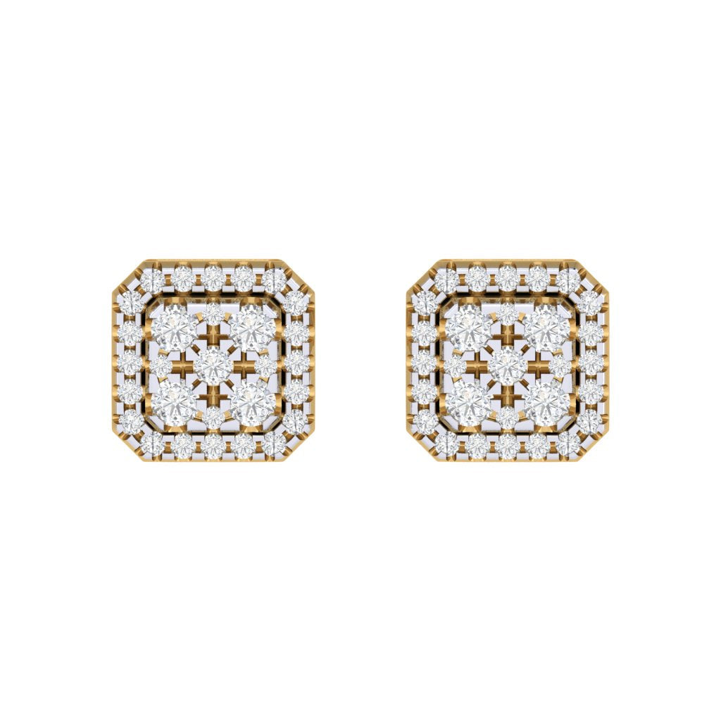 gold_real_diamond_square_stud_earring_00797A_1