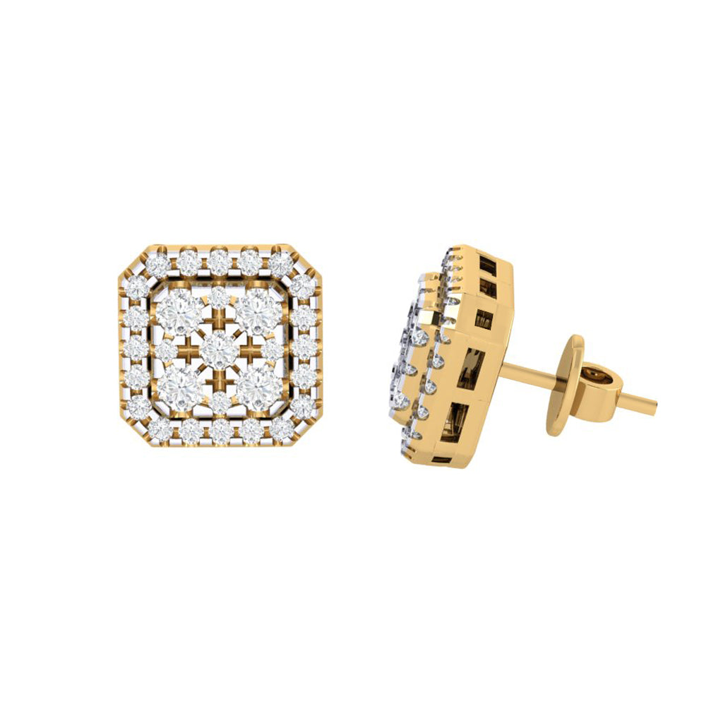 gold_real_diamond_square_stud_earring_00797A_3