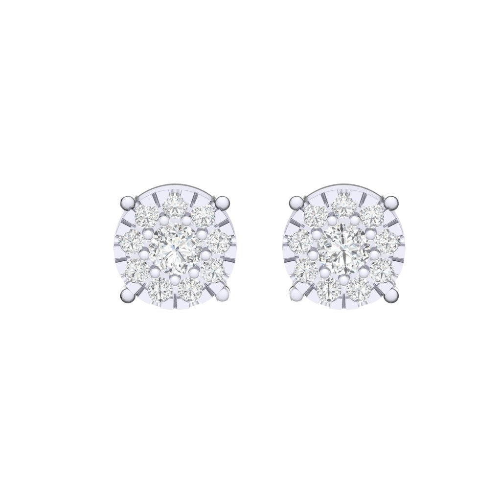 white_gold_real_diamond_cluster_stud_earring_00803A_1