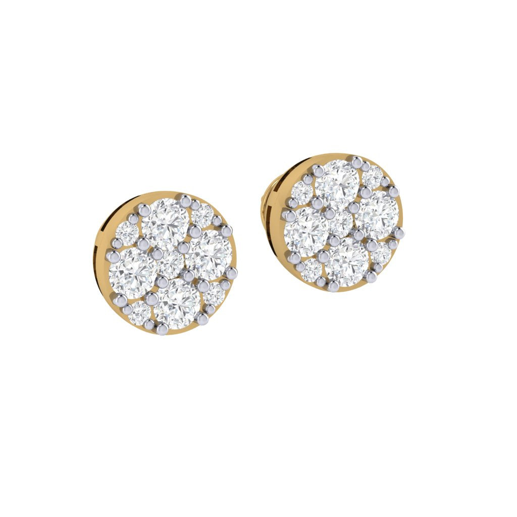 rose_gold_real_diamond_round_stud_earring_00810_2