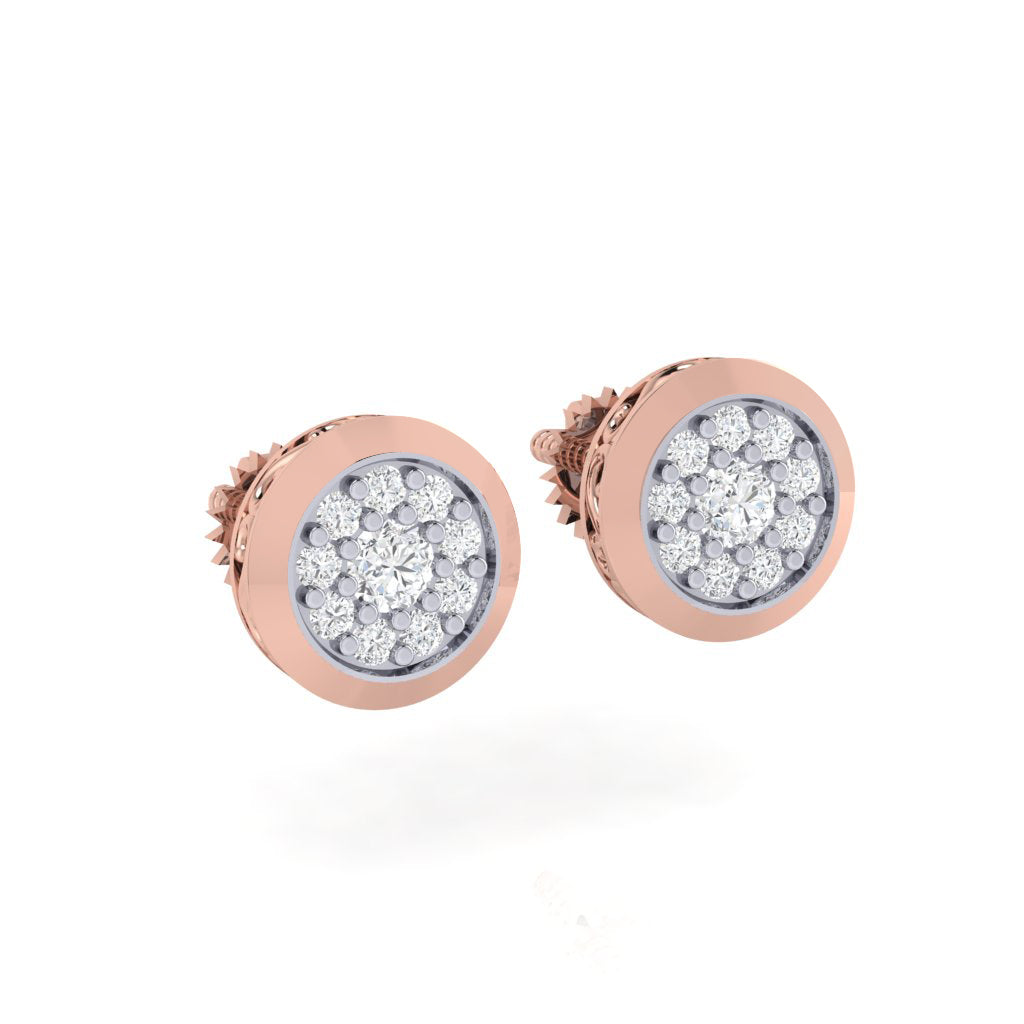 rose_gold_real_diamond_round_stud_earring_00817_2