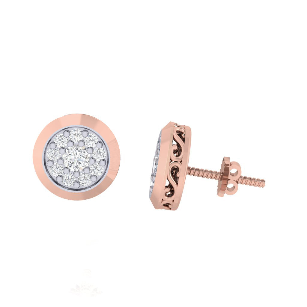 rose_gold_real_diamond_round_stud_earring_00817_3