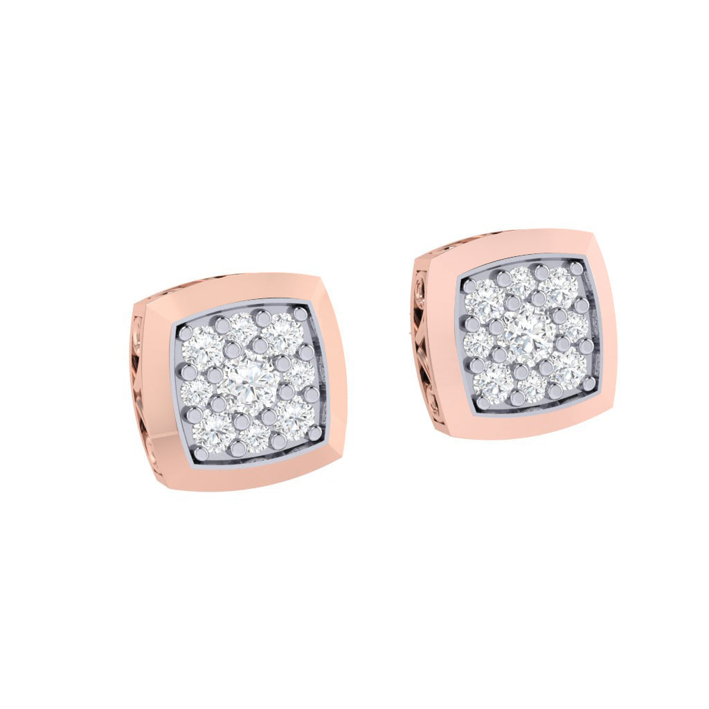 rose_gold_real_diamond_cushion_stud_earring_00818_2