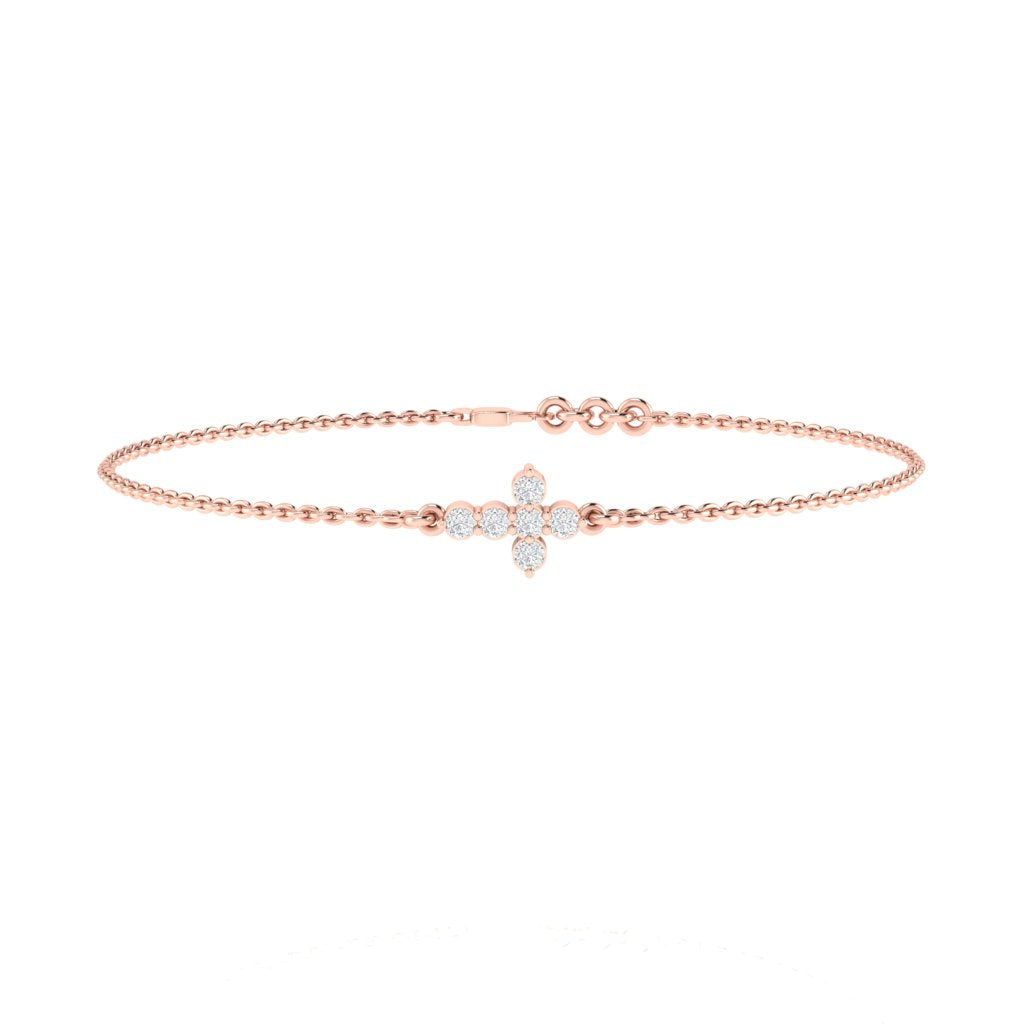 rose_gold_real_diamond_cross_bracelet_00572A_1