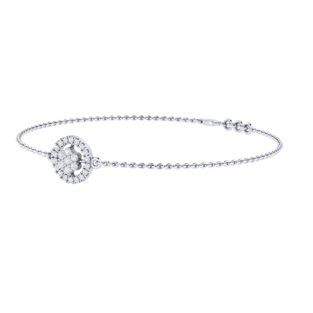 Bracelet Or Blanc et Diamant MES BIJOUX | MATY