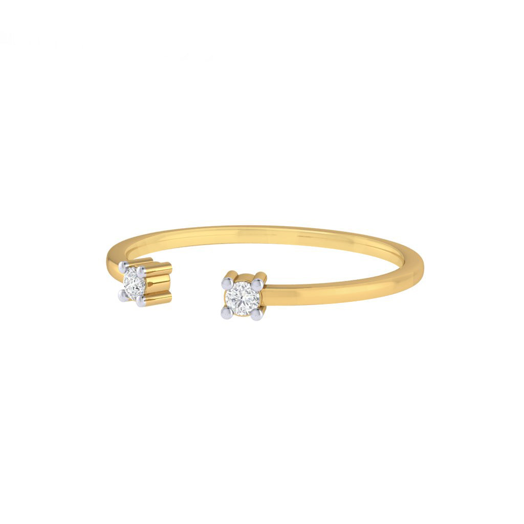 Diamtrendz gold real diamond ring 1482_3