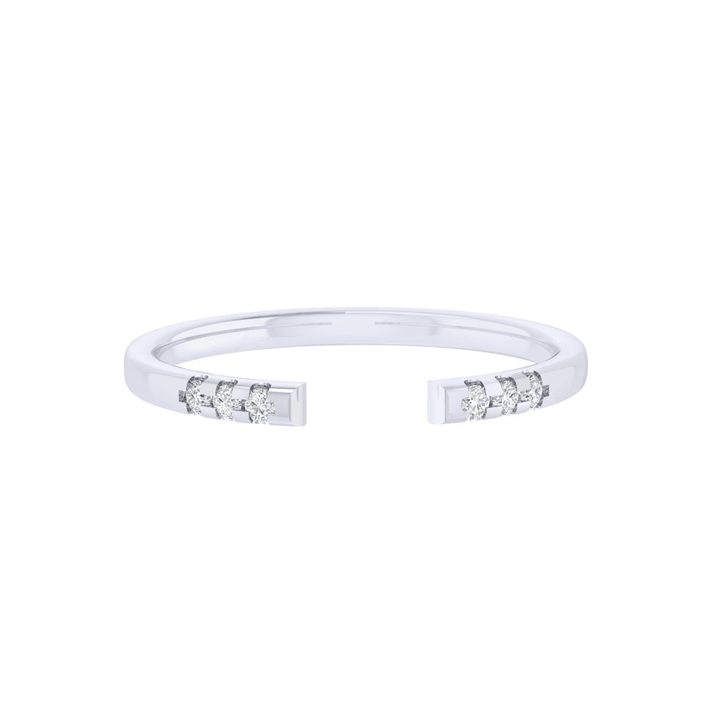 Diamtrendz white gold real diamond band ring 1485_2