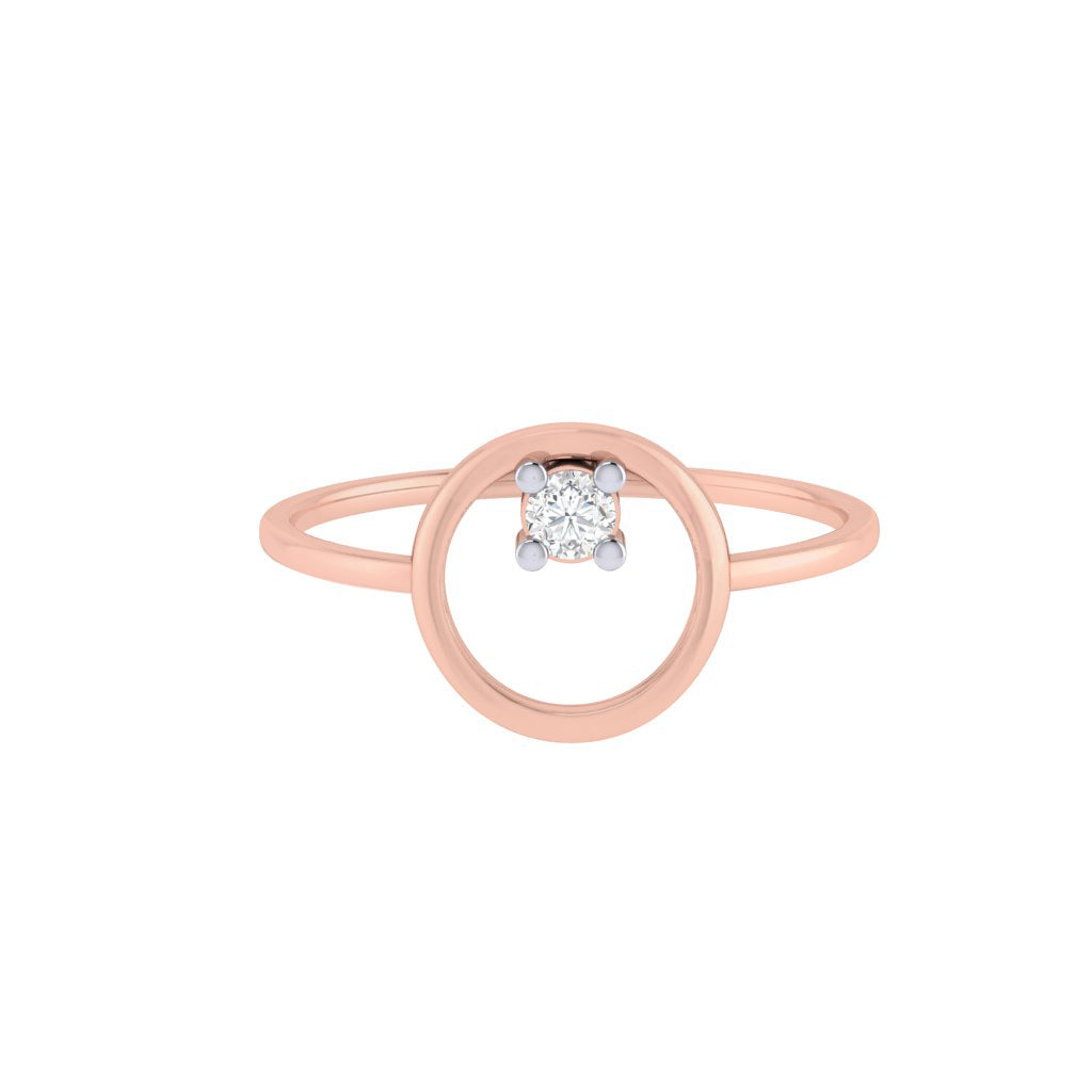 diamtrendz rose gold real diamond dew drop ring 1499_2