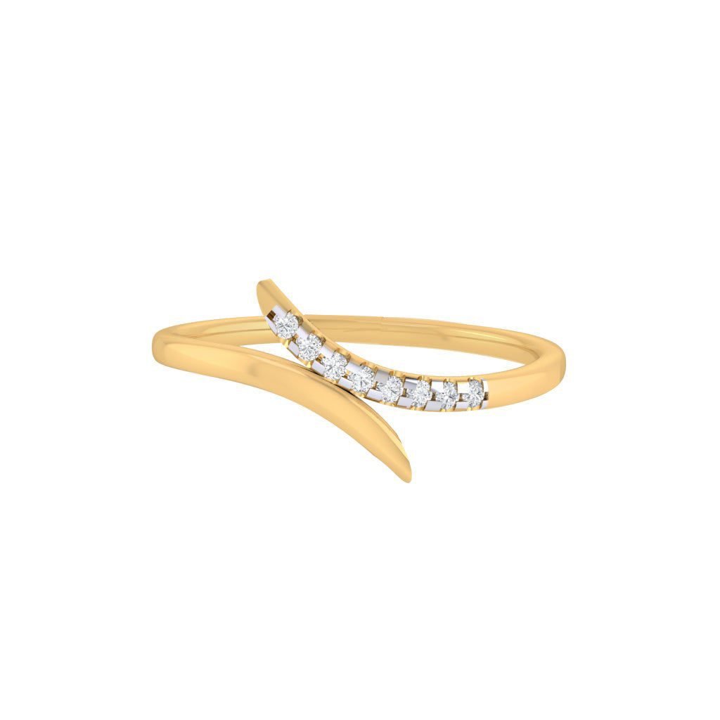 Diamtrendz gold real diamond ring 1542_2