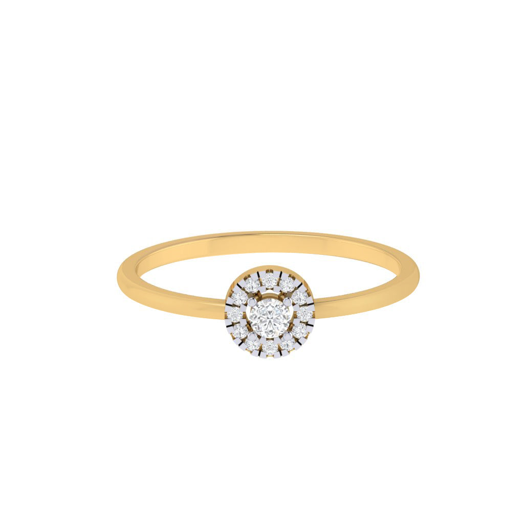 Diamtrendz gold real diamond solitaire ring 1817_2