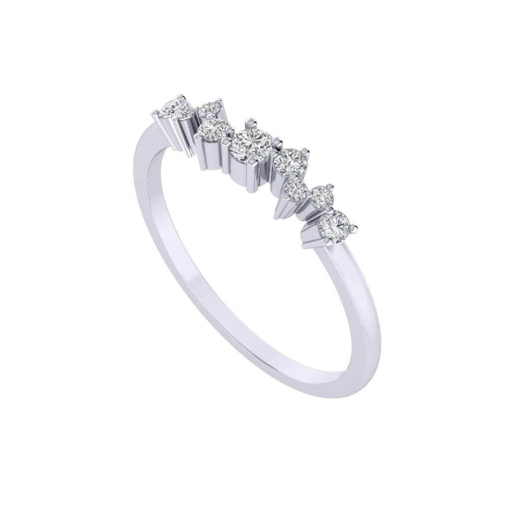 Diamtrendz white gold real diamond band ring 1821_1