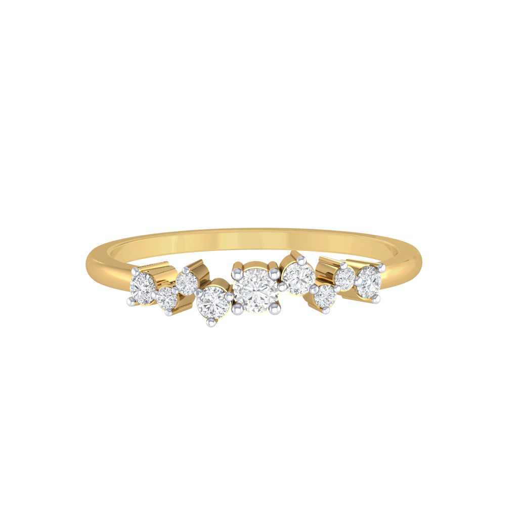 Diamtrendz gold real diamond band ring 1821_2